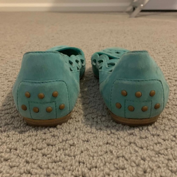 Tod's Suede Ballet flats Turquoise - Picture 7 of 17